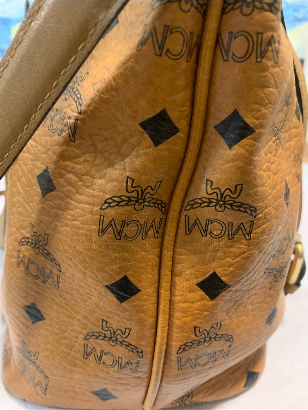 MCM Cognac shoulder bag/crossbody - Picture 12 of 16